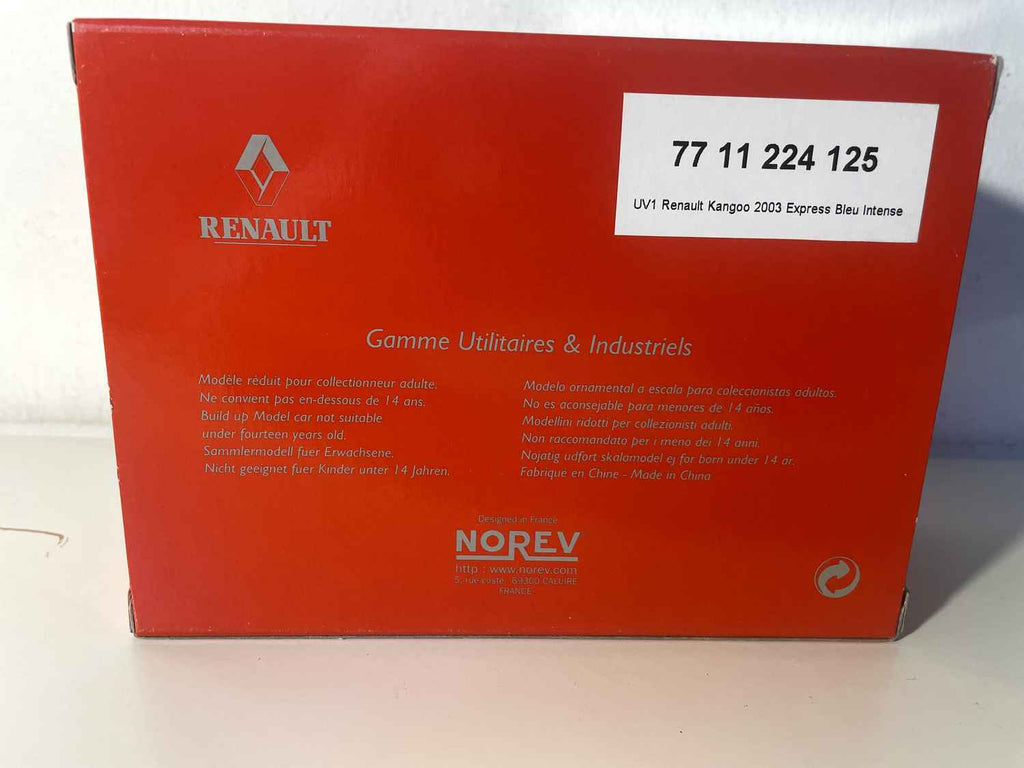 Renault Kangoo 1.5l dCi donkerblauw - NOREV (rechthoekige doosset)