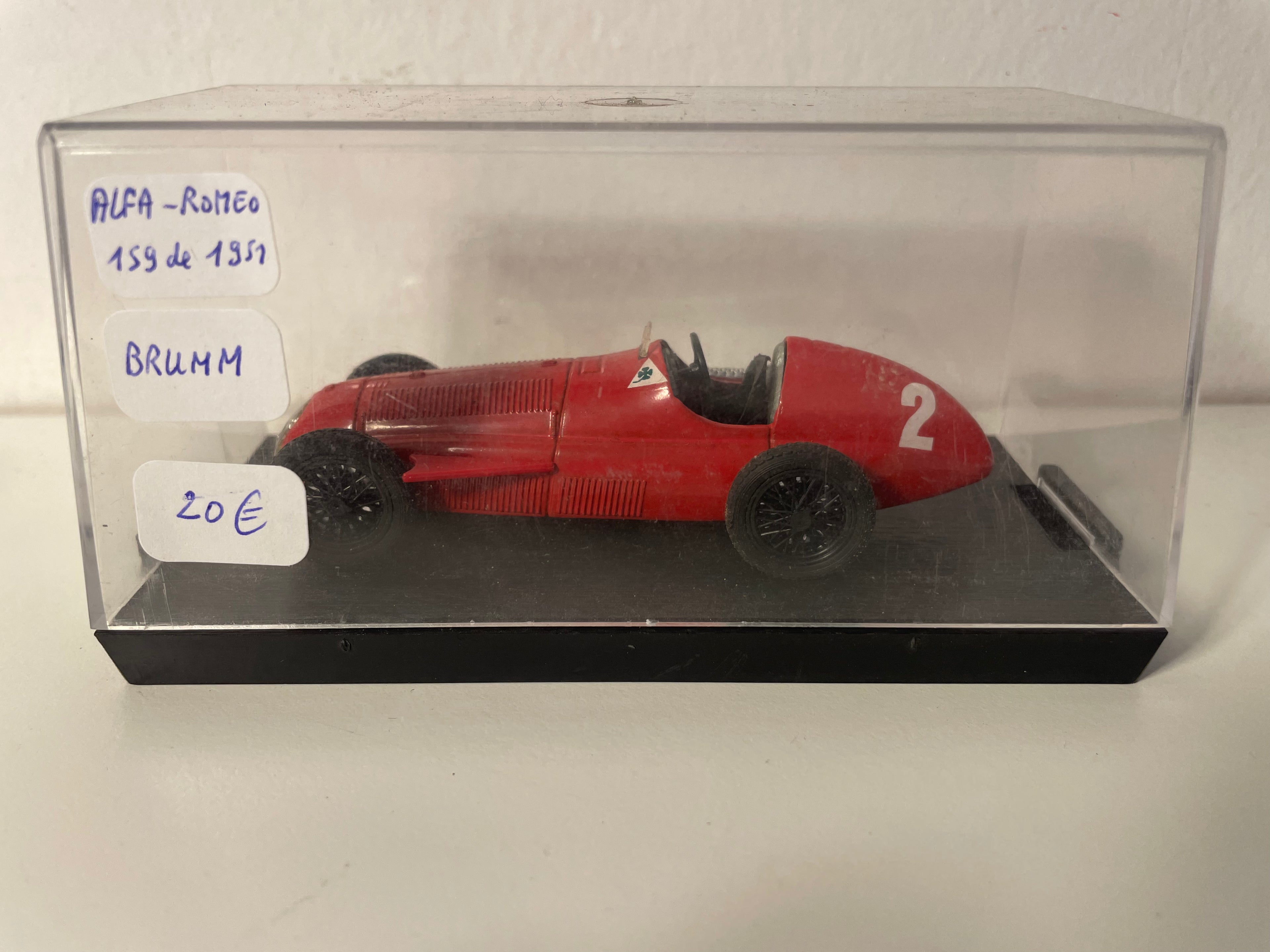 Alfa-Roméo 159 rosso numero 2 del 1951 - BRUMM