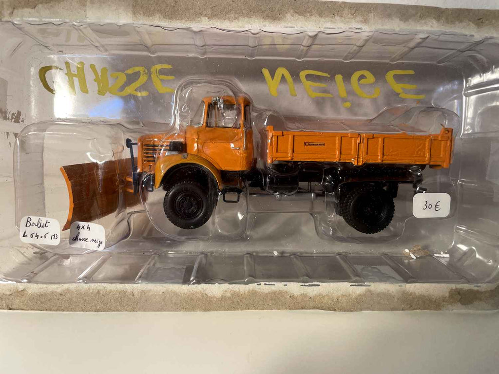 Kamion odśnieżający Berliet L 64.6 M3 4x4 pomarańczowy - Kolekcja Hachette