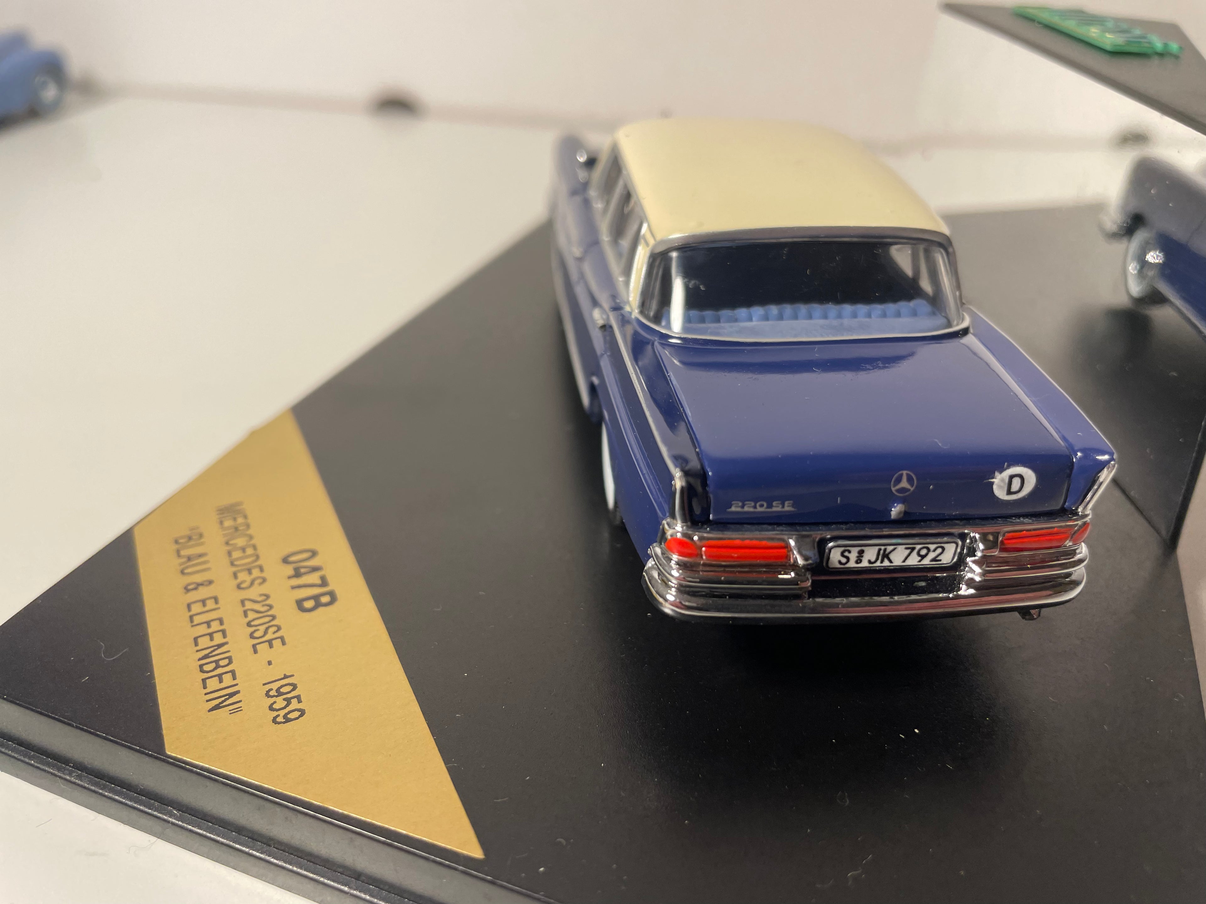 1959 Mercedes 220SE Blue with Cream Roof - VITESSE