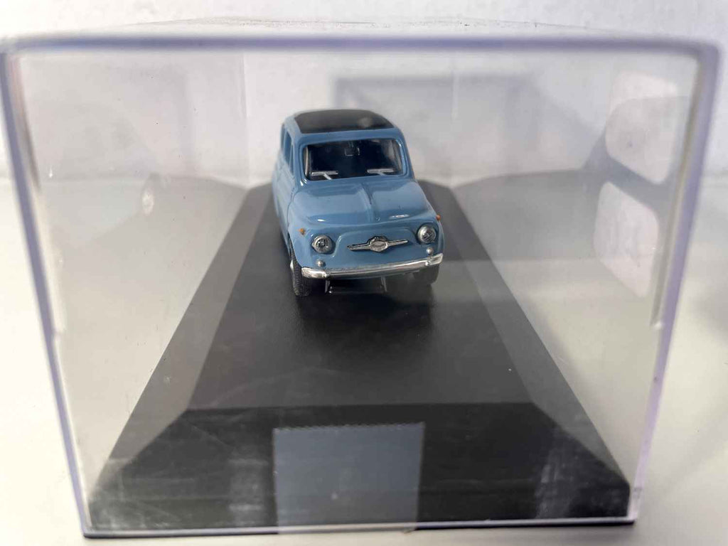 Blue Fiat 500