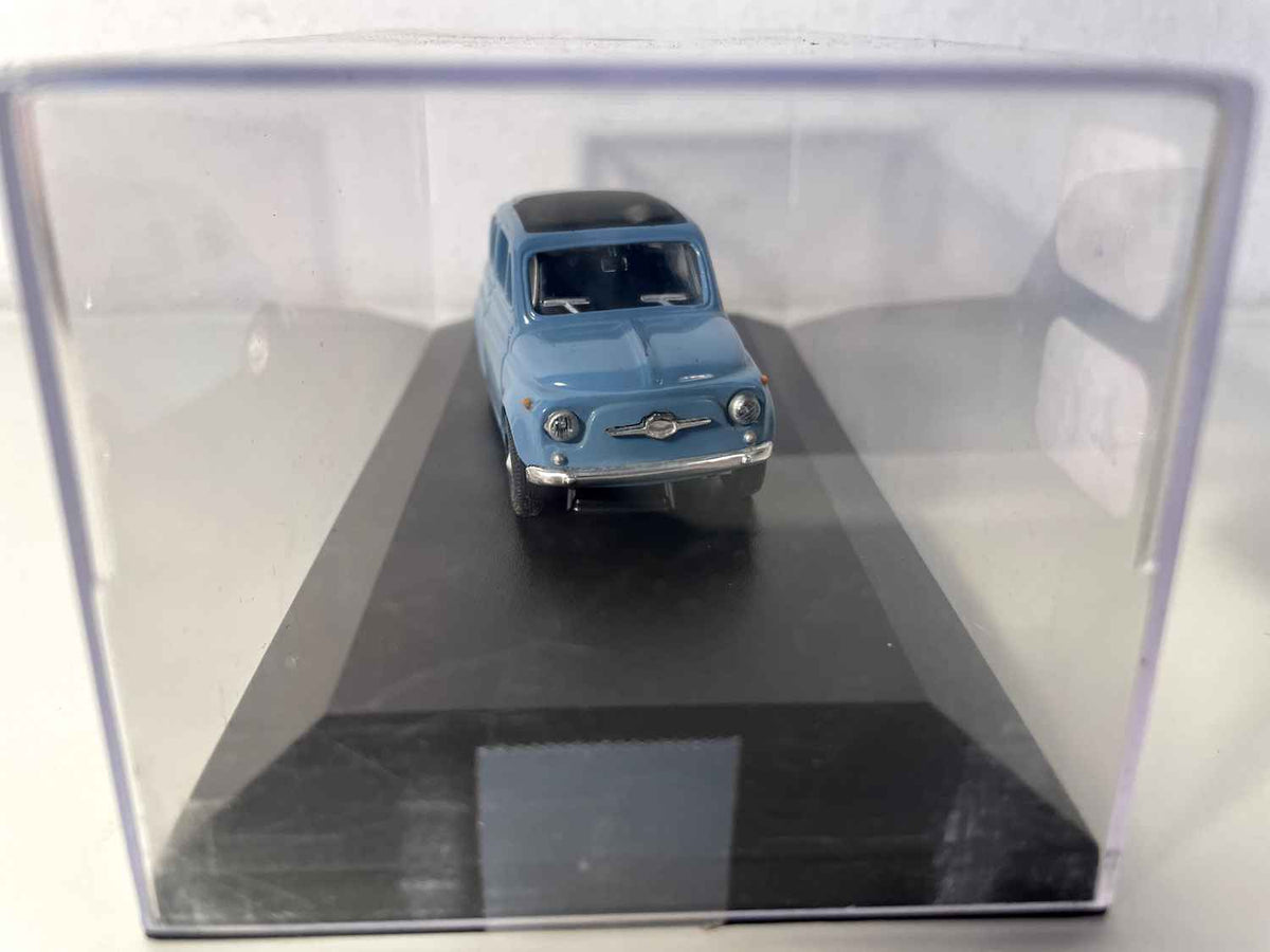 Blue Fiat 500