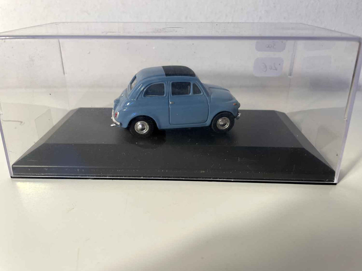 Blue Fiat 500