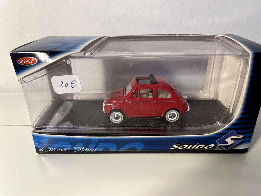 Fiat 500 rout vun 1957 - Solido Kartonbox