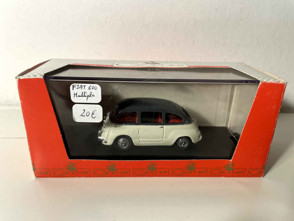 Fiat 600 Multipla biały z szarym dachem produkcji GIOCHER
