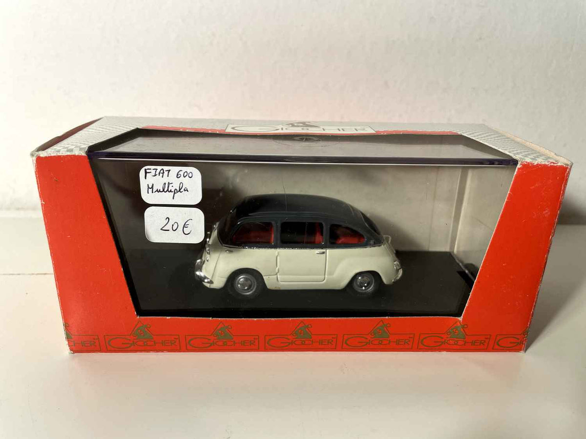 Fiat 600 Multipla biały z szarym dachem produkcji GIOCHER