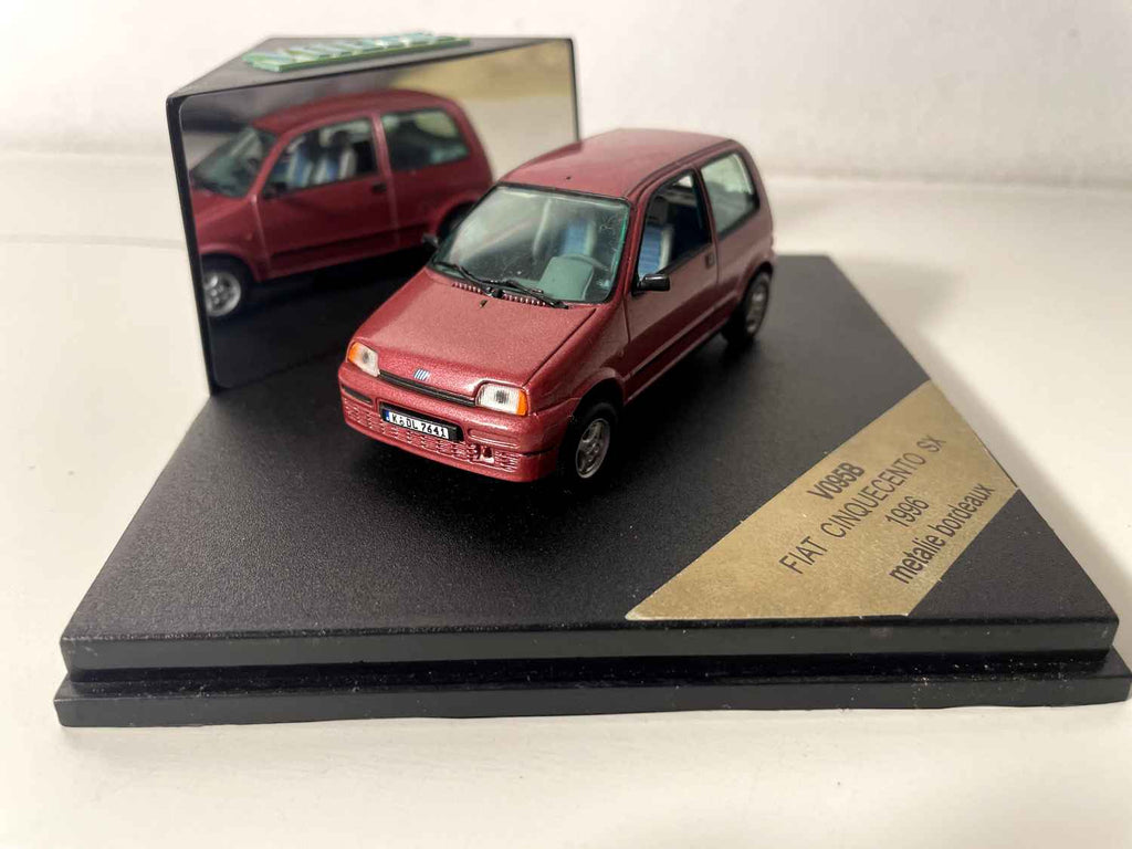 Fiat Cinquecento bordeaux de 1996 - Vitesse référence V095B