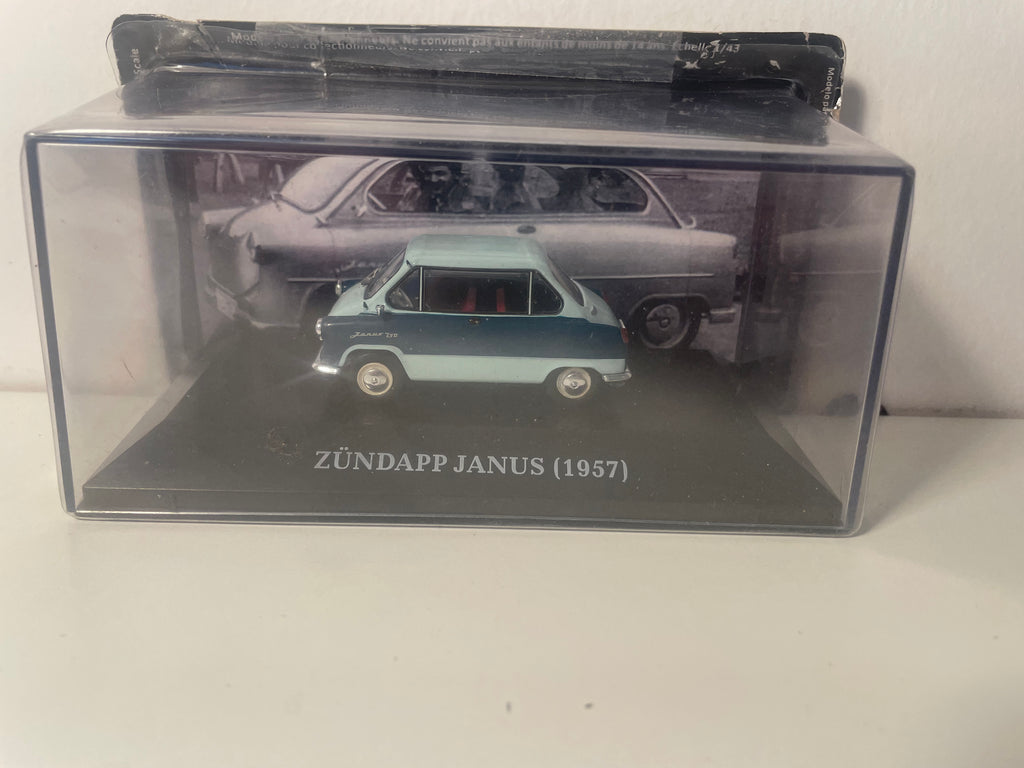 Vintage Microauto Zündapp Janus Groen (2 tinten groen) uit 1957 - Duits Auto