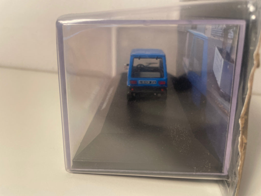 Microcoche Ligier JS4 azul de 1980 - coche francés