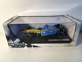 Renault R25 F1 Team azul e amarelo com o número 5 (Fórmula 1) - Fernando Alonso (escala 1/18)