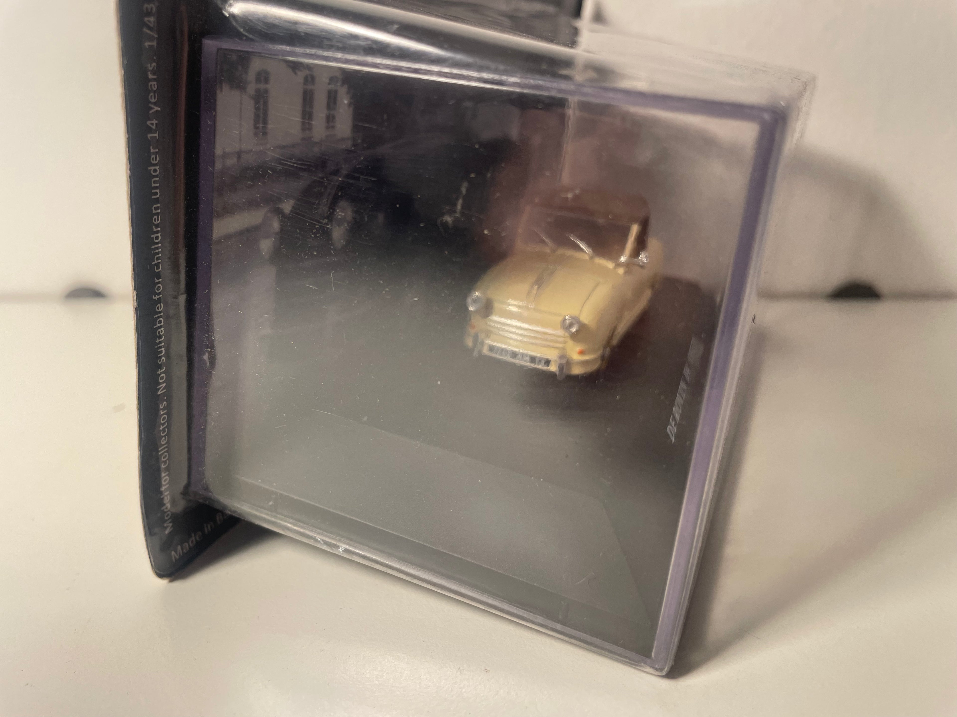 Vintage Microauto De Rovin D4 Beige en Bruine Cabriolet van 1953 - Franse Auto