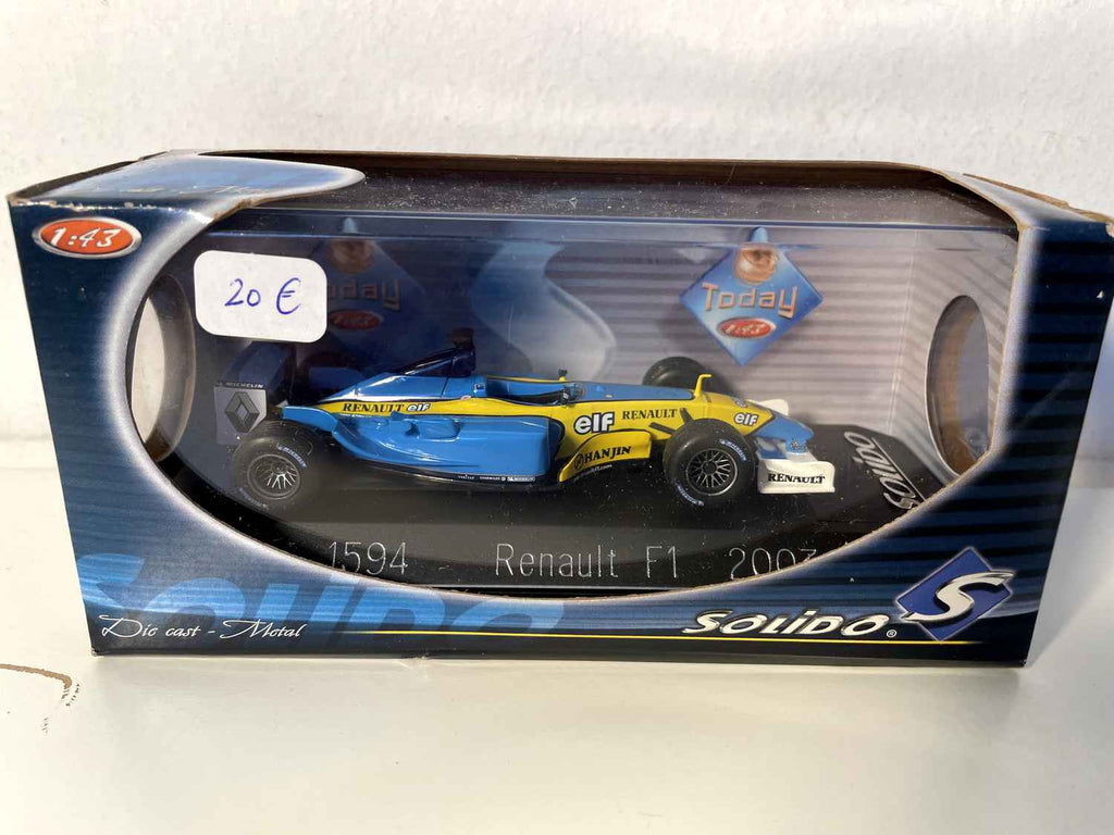 Renault F1 blauw en geel uit 2003 (Formule 1) - Solido referentie 1594