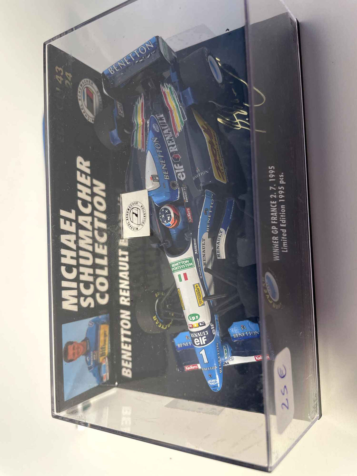 Benetton Renault B 195/2 niebiesko-biały numer 2 (Formuła 1) - Grand Prix Francji 1995