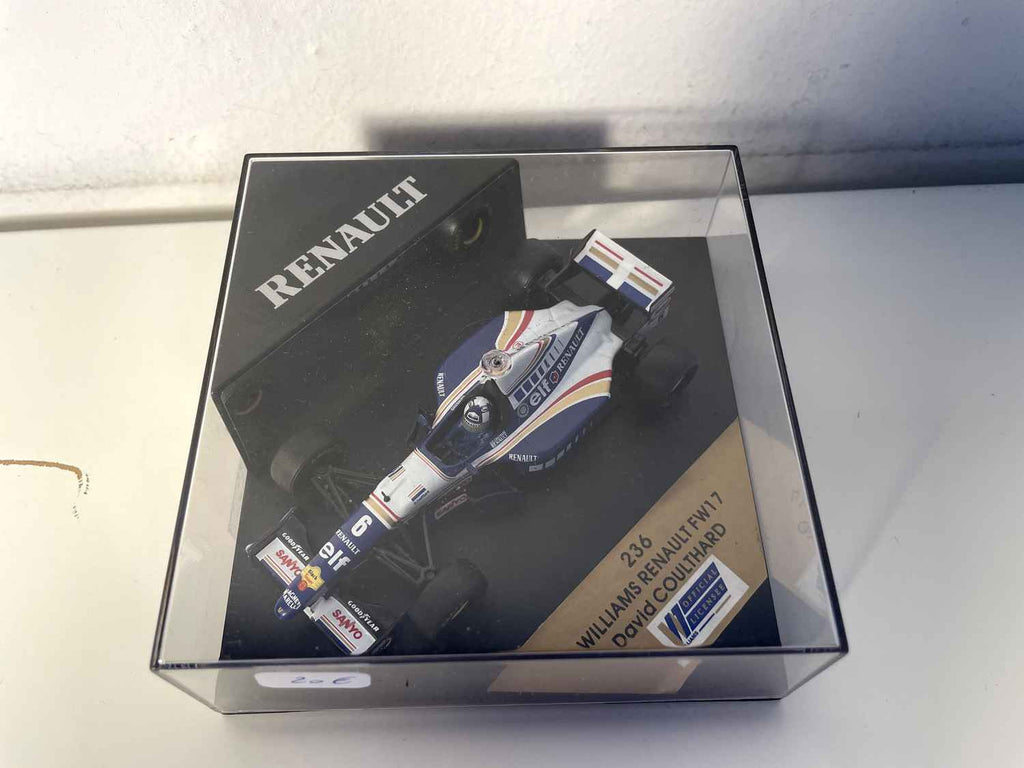 Williams Renault FW17 Blau und weiße Nummer 6 (Formel 1) - Quadratbox Nr. 236