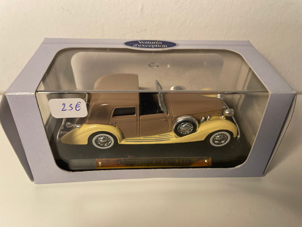 Delage coupé de Ville marron et beige de 1939 (voitures d'exception)