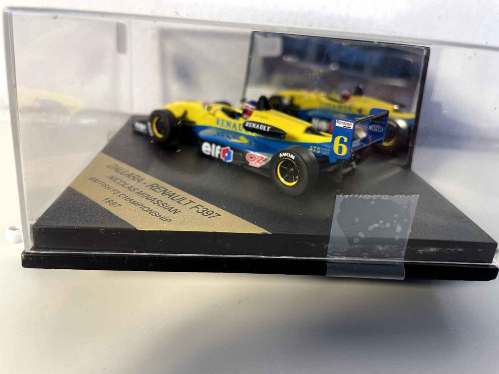 Dallara - Renault F397 jaune et bleue numéro 6 - Formule 1 - championnant F3 de GB de 1997 (boite carrée)