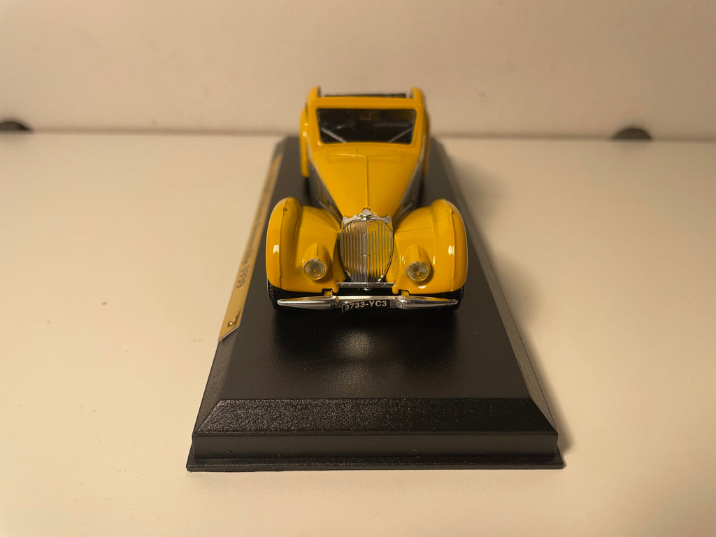 Bugatti Atalante conversível amarela de 1939 (coleção Carros Excepcionais)
