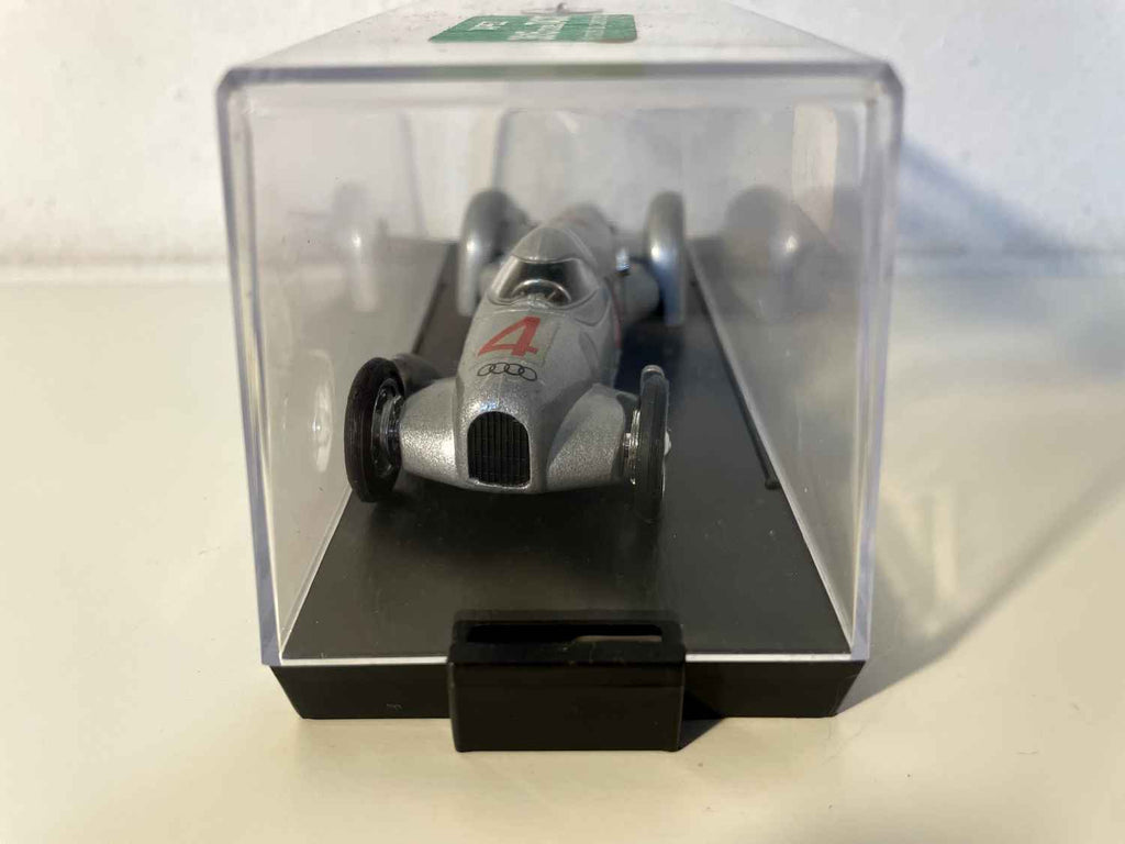 Auto Union Rekordwagen HP 370 grise numéro 4 de 1937 - voiture de course (Brumm série ORO R108)