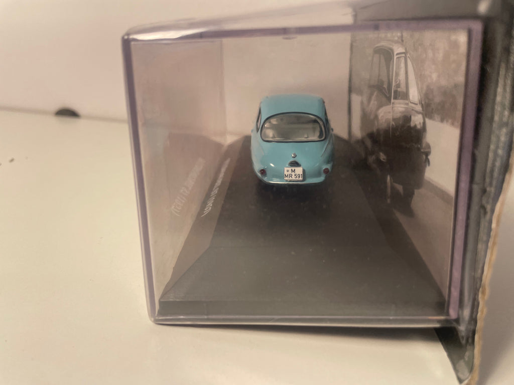 Blaue Fuldamobil S7 Mikroauto von 1957 - Deutsches Auto