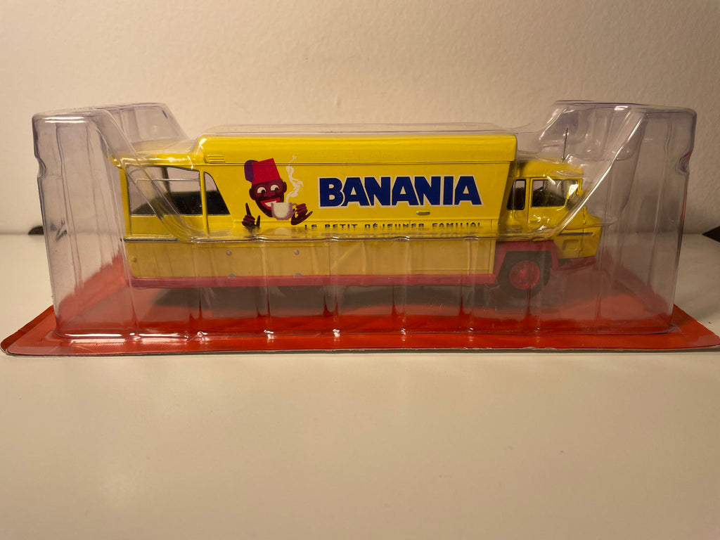 Berliet ALM WKP 625 Gelber Lkw aus der Tour de France mit BANANIA-Werbung