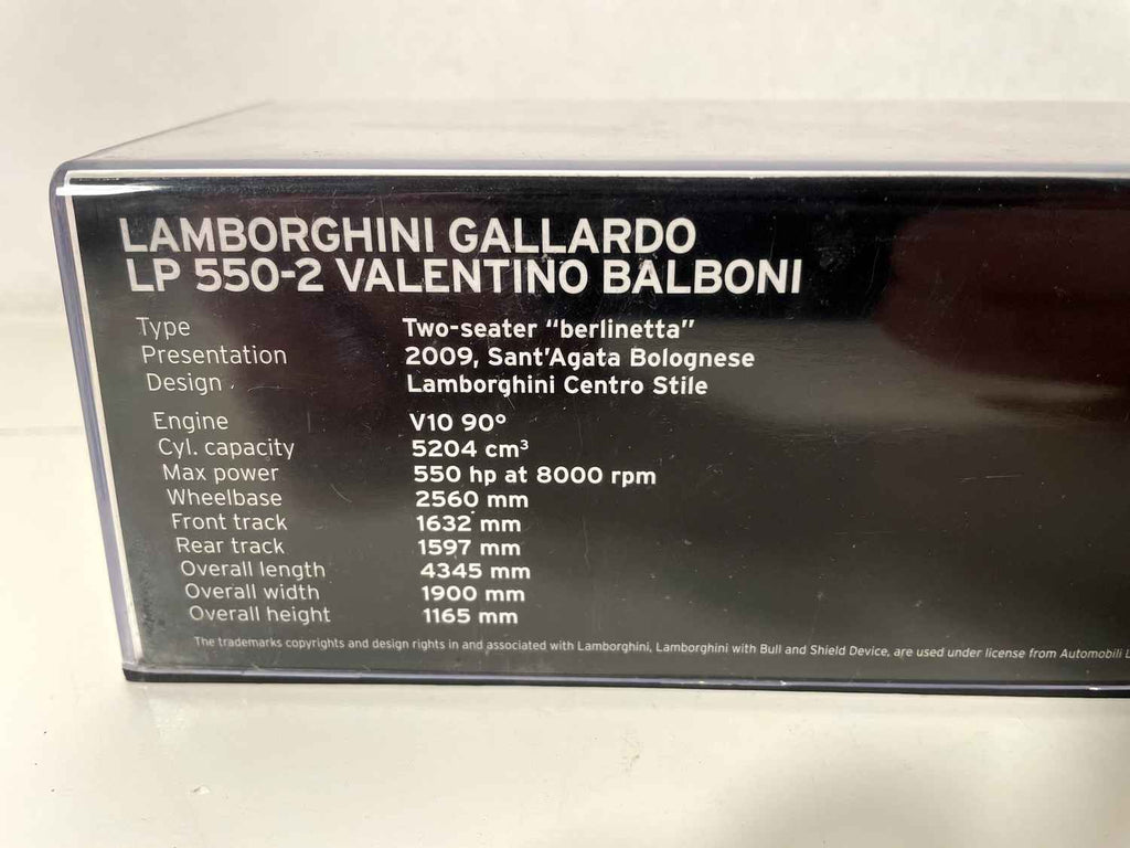 Lamborghini Gallardo LP 550-2 żółta i biała z 2009 roku (Valentino Balboni)