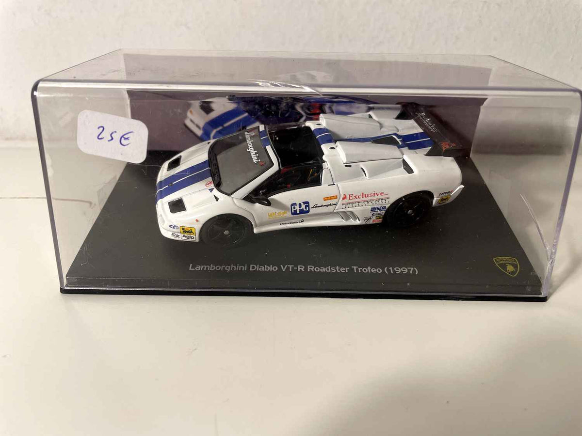 1997 Blue and White Lamborghini Diablo VT-R Roadster Troféo