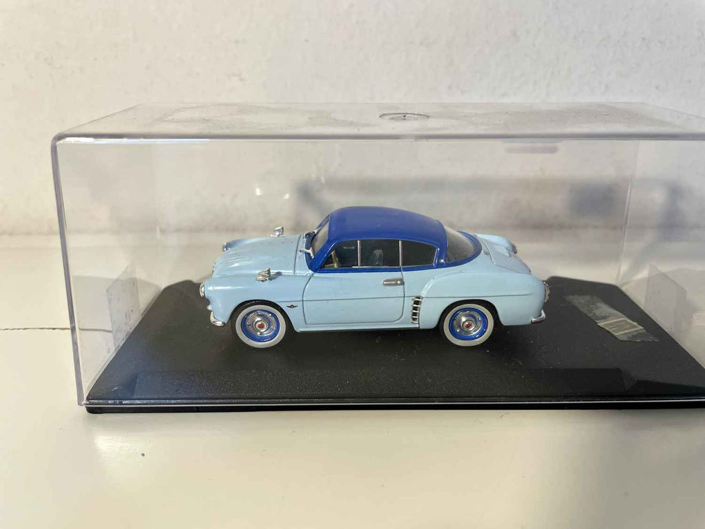 Renault 4 CV Autobleu cabriolet blauw en blauw (Miniroute collectie - referentie 78)