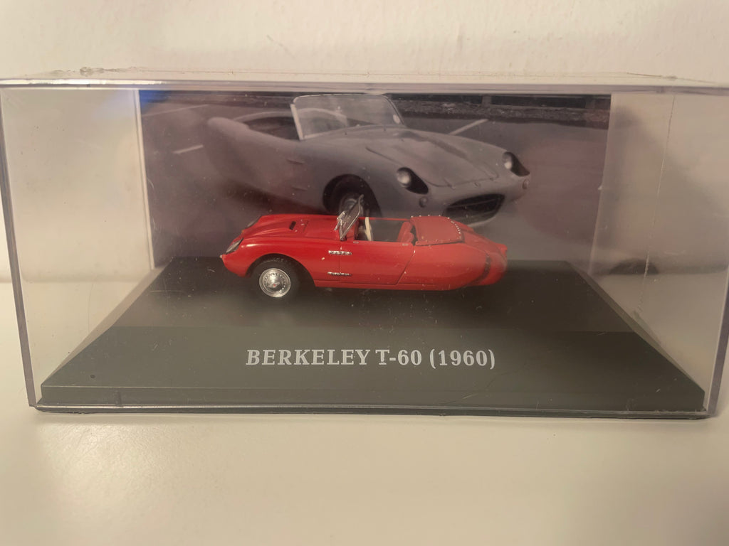 Micro coche de antaño Berkeley T-60 rojo de 1960 - coche inglés