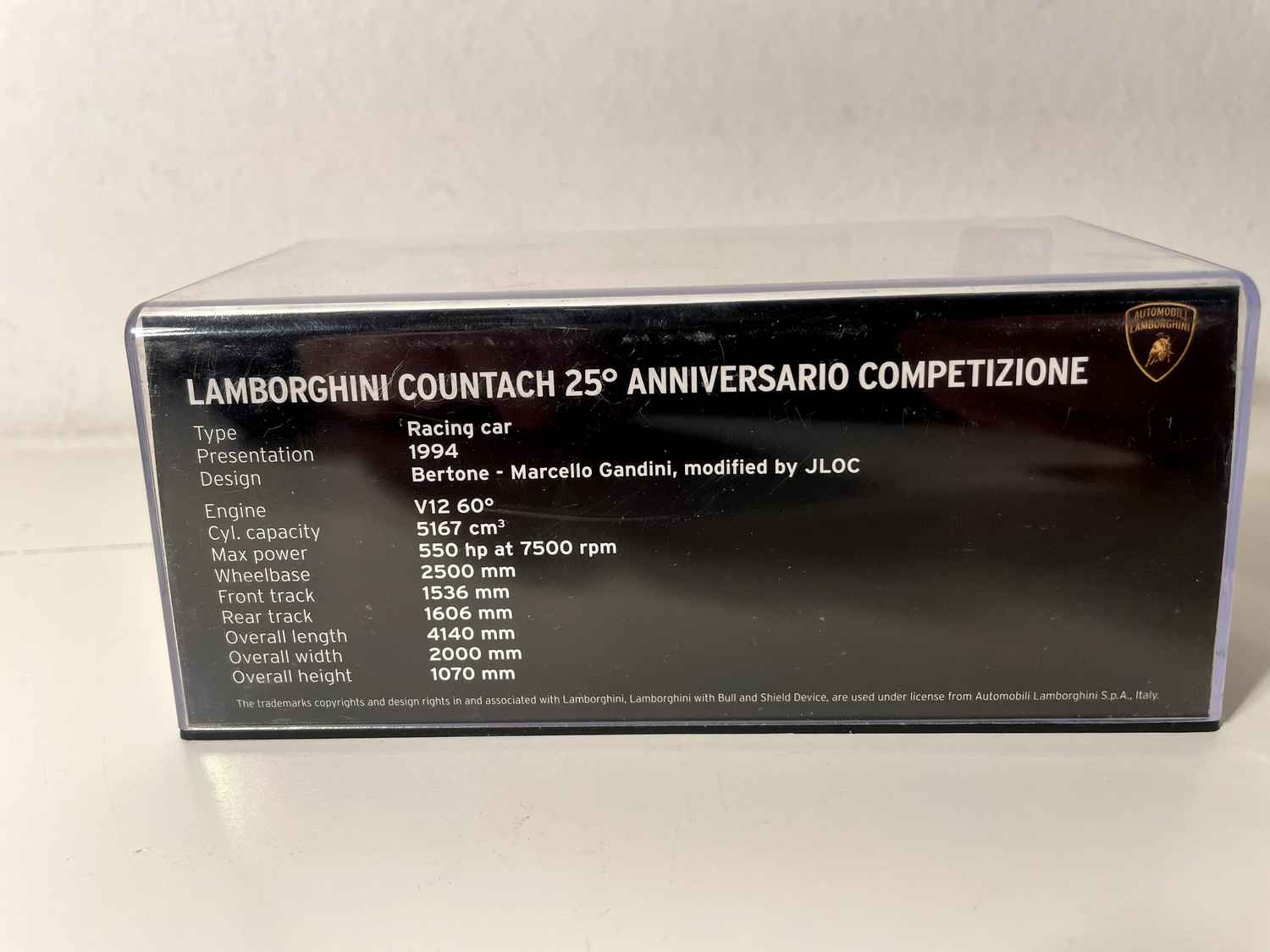 Lamborghini Countach 25th Anniversary Competizione Yellow Number 88 from 1994