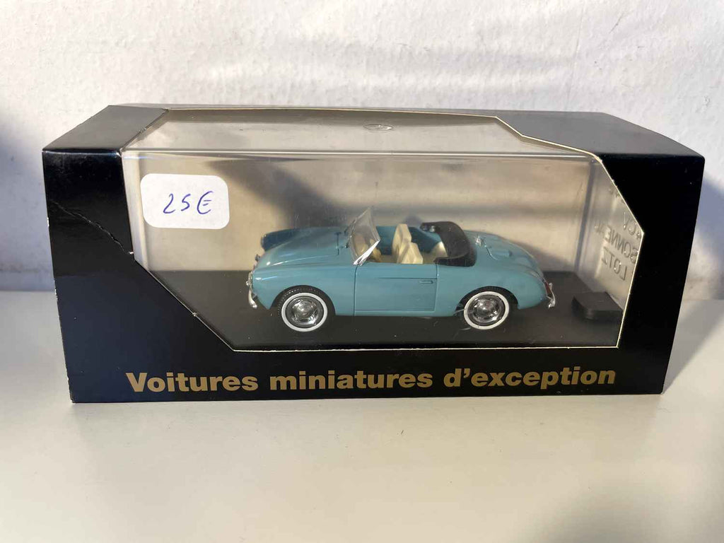 Renault 4 CV convertible light blue Brissonneau et Lotz (Exceptional miniature cars ref. V 243)