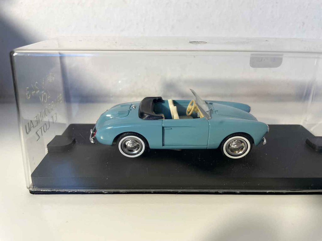 Renault 4 CV convertible light blue Brissonneau et Lotz (Exceptional miniature cars ref. V 243)