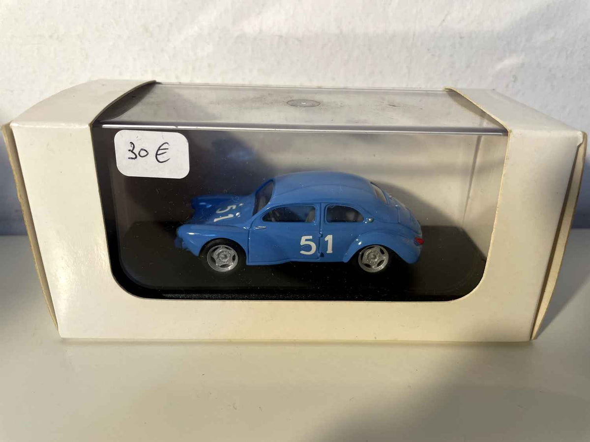 Renault 4 CV Bizeray bleue numéro 51 - Prototype coupé 2 portes - Bol d'Or 1953 (collection Mini Racing)