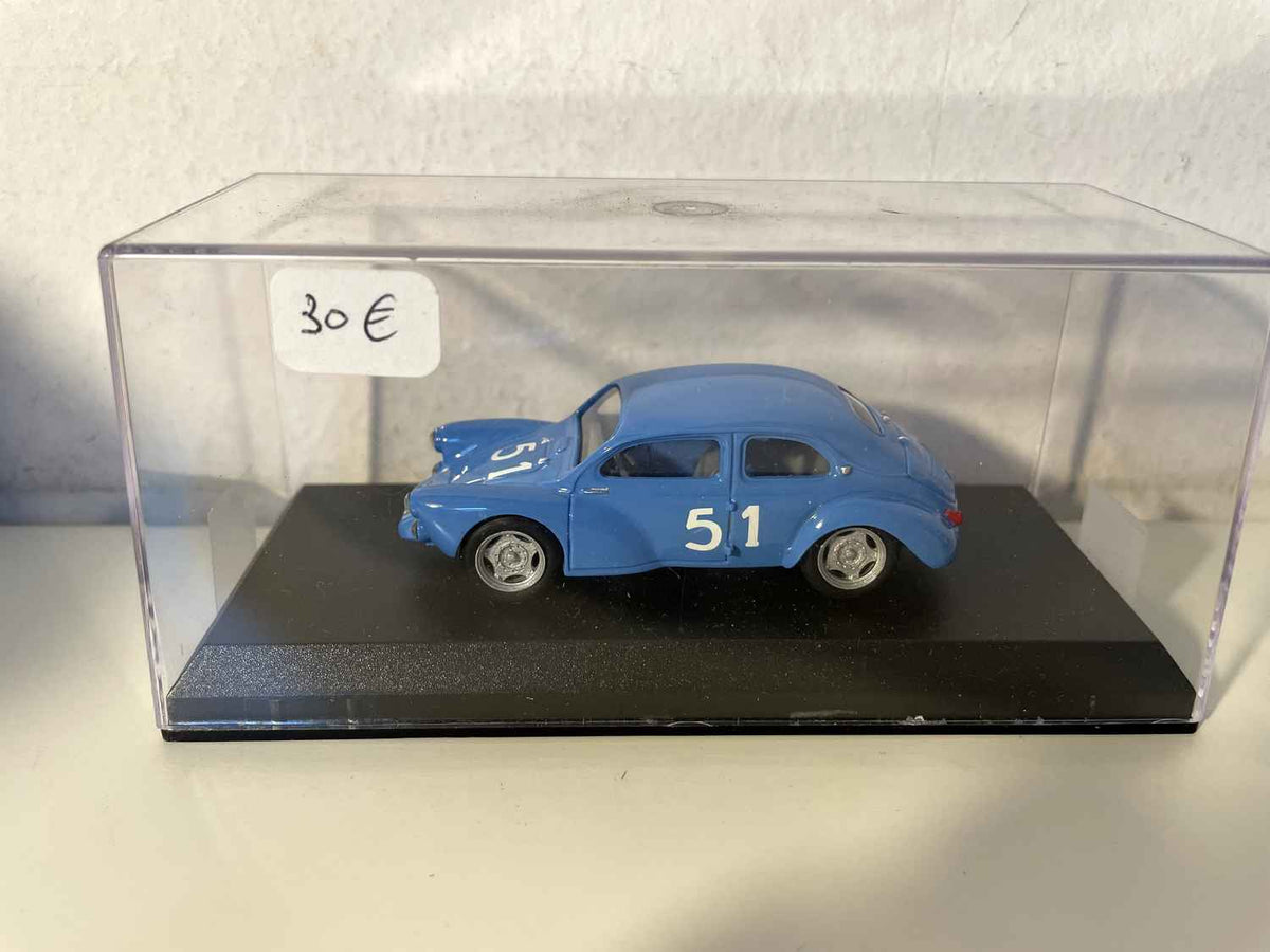 Renault 4 CV Bizeray bleue numéro 51 - Prototype coupé 2 portes - Bol d'Or 1953 (collection Mini Racing)