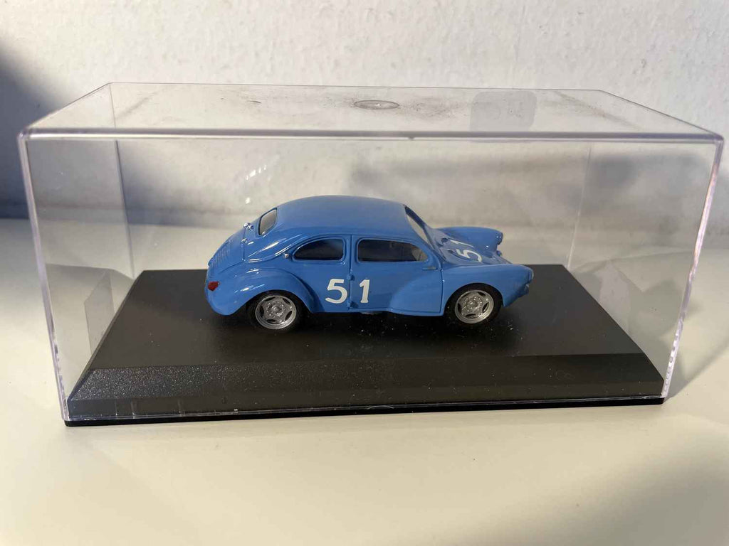 Renault 4 CV Bizeray bleue numéro 51 - Prototype coupé 2 portes - Bol d'Or 1953 (collection Mini Racing)