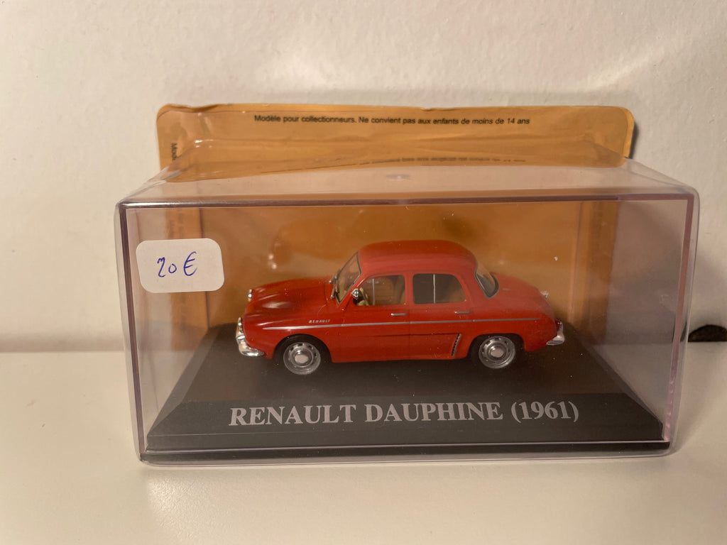 Renault Dauphine rojo/naranja de 1961
