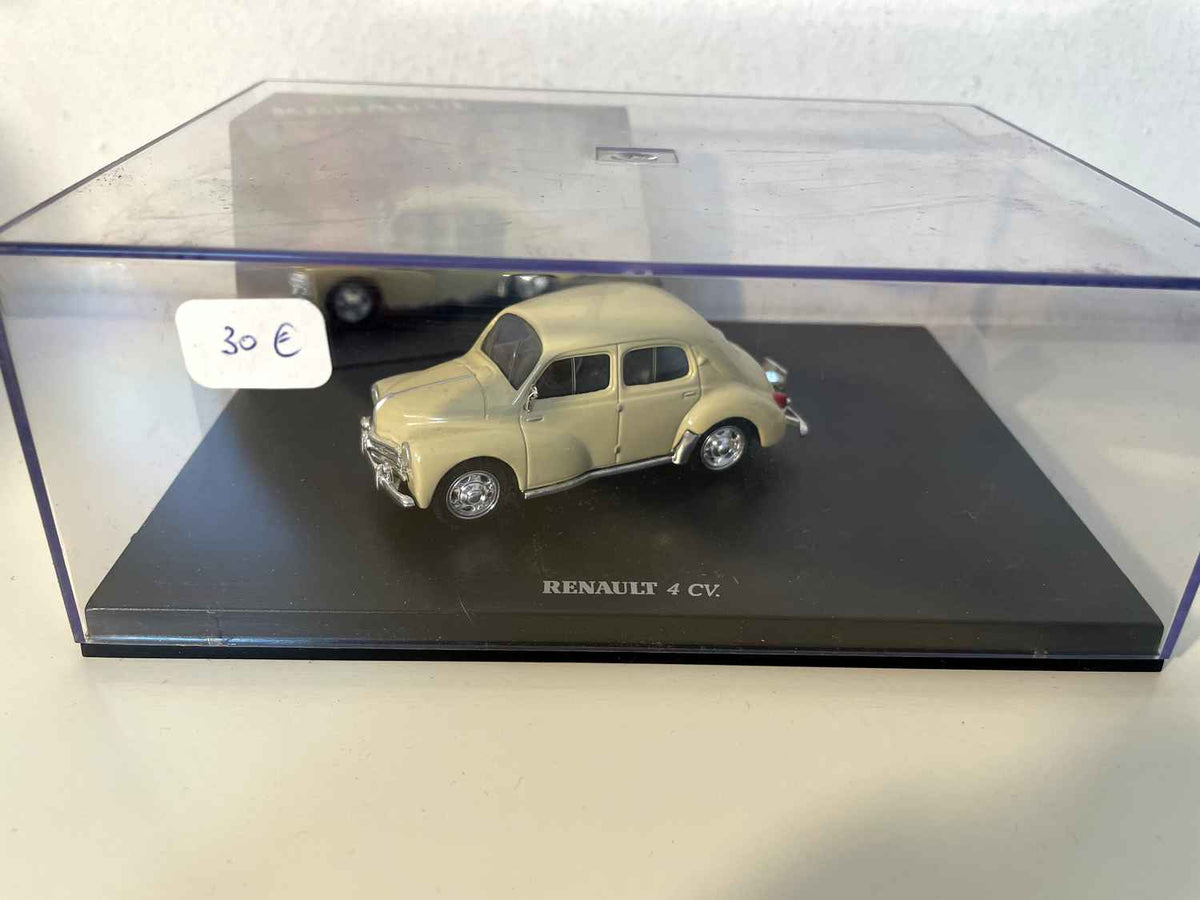 Renault 4 CV beige (Renault Këscht an rechteckeger Këscht)