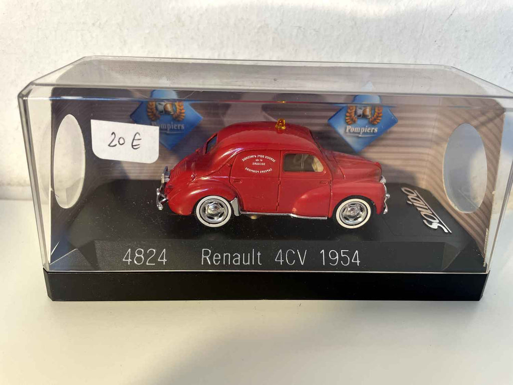 Renault 4 CV rout FIRE BRAKE vun 1954 (Solido Referenz 4824)