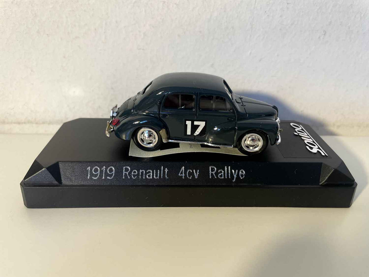 Renault 4 CV Rallye ganz donkelgro Nummer 17 - Tour de France 1954 (Solido Referenz 1919)