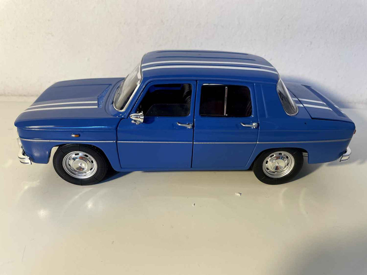 Blauwe Renault 8 Gordini uit 1999 (Solido schaal 1/18)