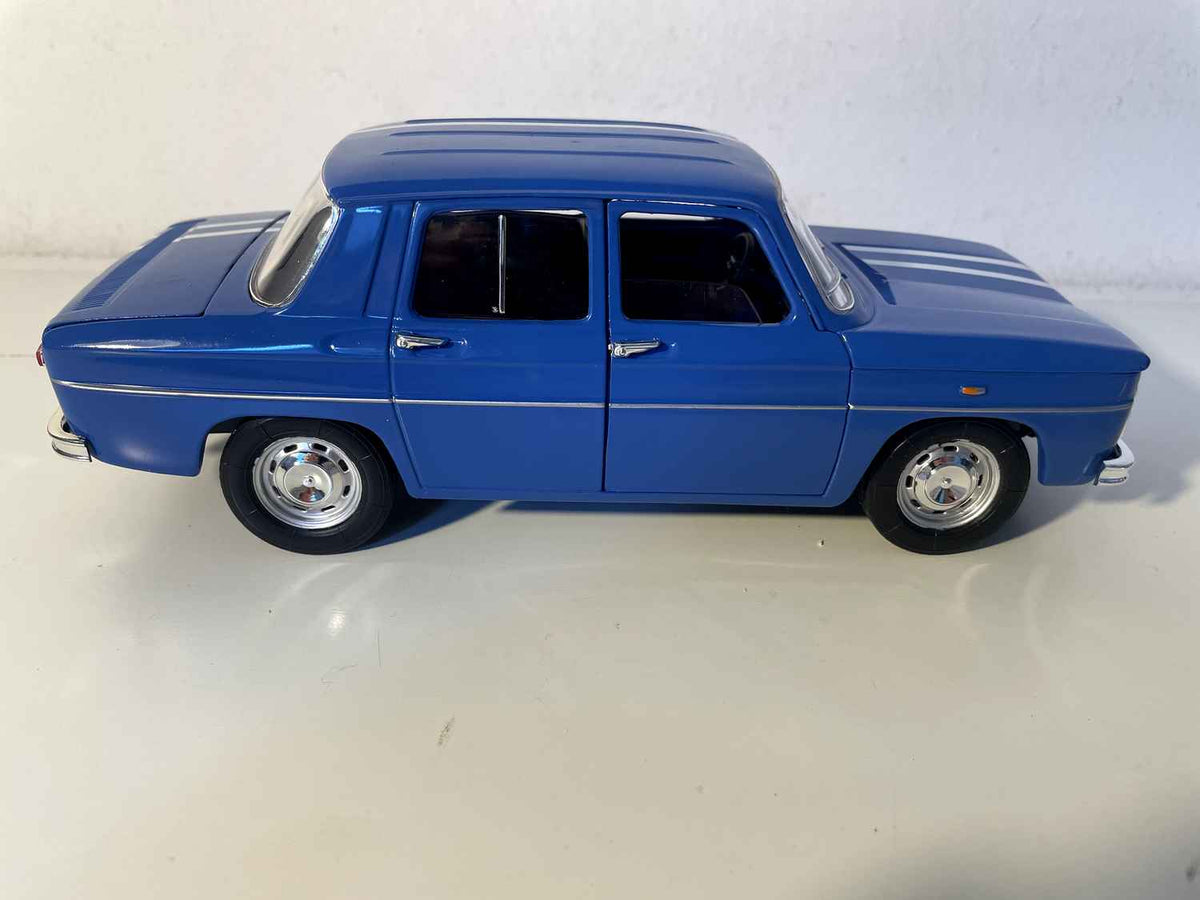 Blauwe Renault 8 Gordini uit 1999 (Solido schaal 1/18)