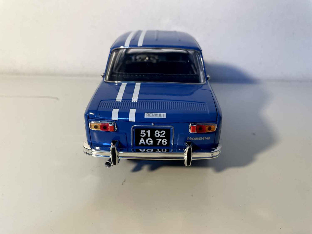 Blauwe Renault 8 Gordini uit 1999 (Solido schaal 1/18)