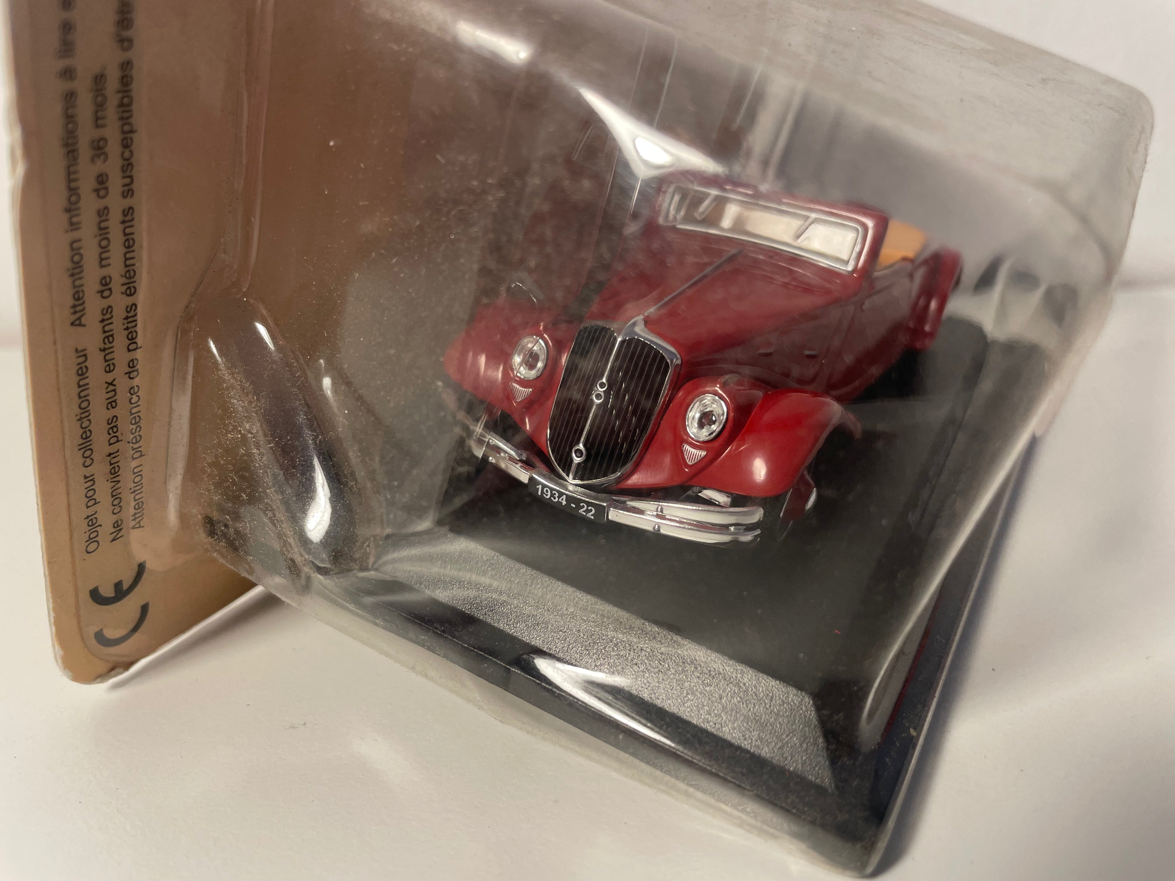 Citroën traction 22 cabriolet bordeaux del 1934