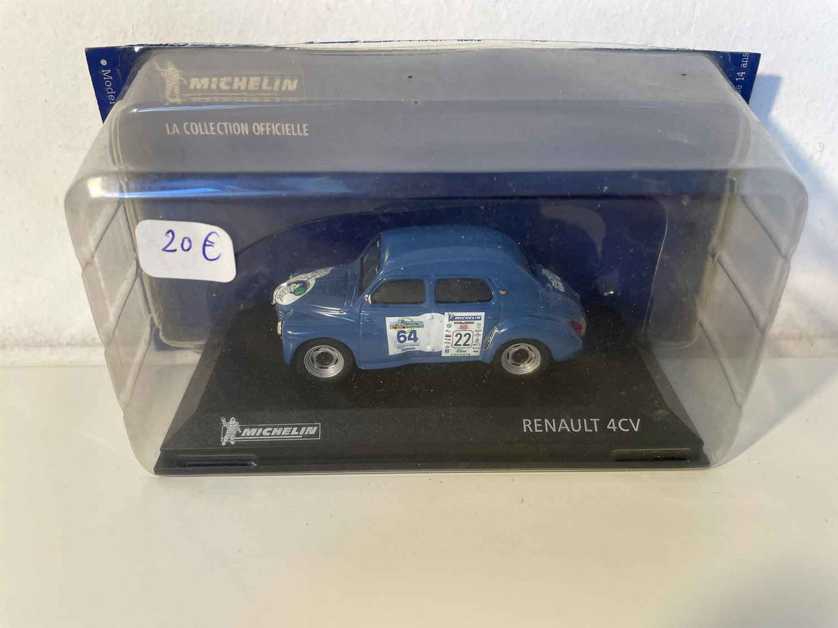 Renault 4 CV niebieski MICHELIN z numerem 64
