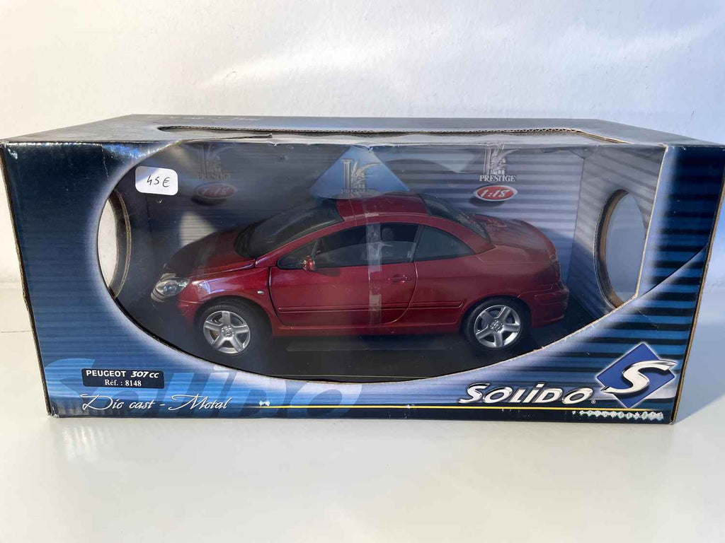 Peugeot 307 CC Bordeaux (Solido referentie 8148) - Schaal 1/18