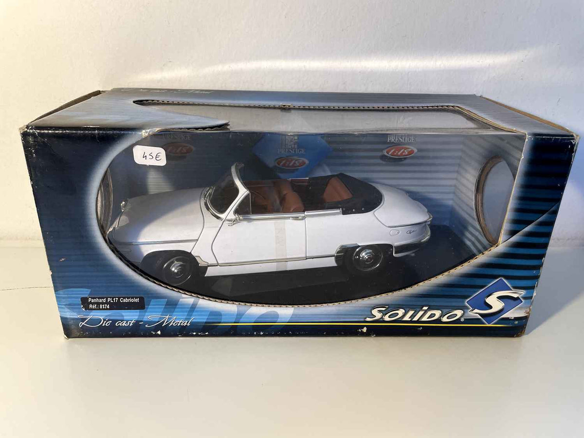 Panhard PL 17 cabriolet blanche (Solido référence 8174) - Echelle 1/18ème