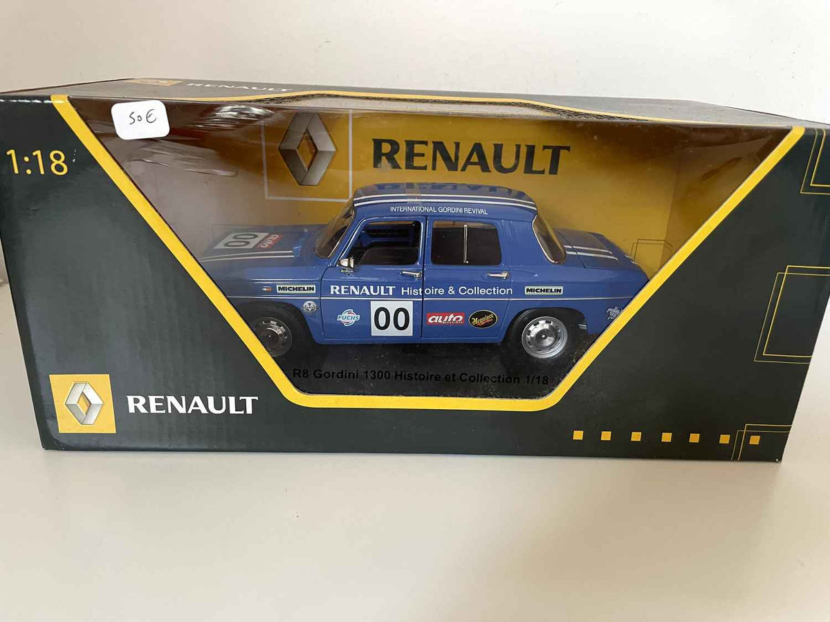 Renault 8 Gordini 1300 niebieski numer 00 (skala 1/18) - Solido (Renault)