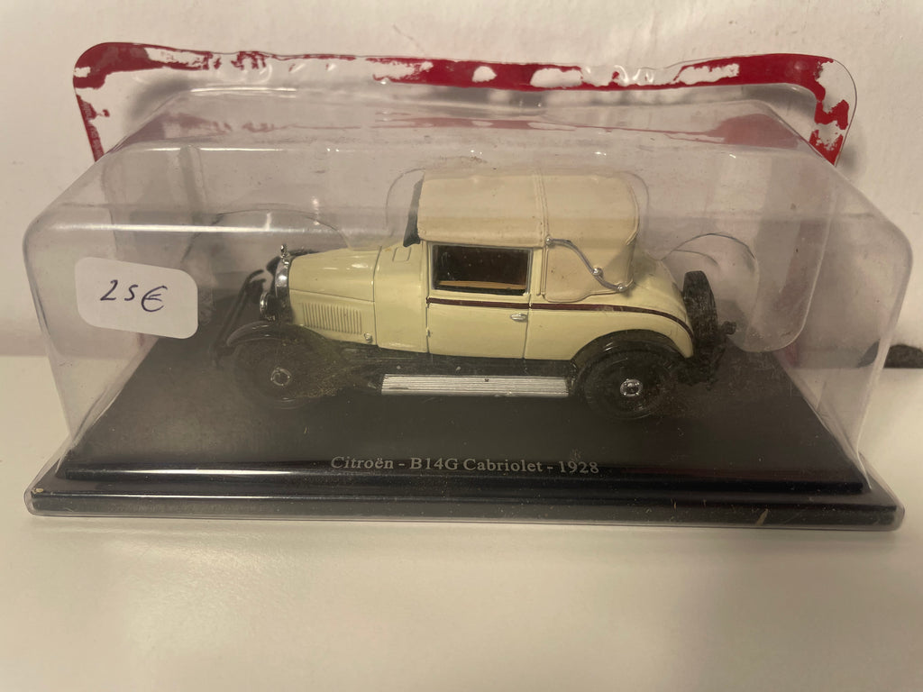Citroën B14G beige cabriolet uit 1928 (in blisterverpakking)