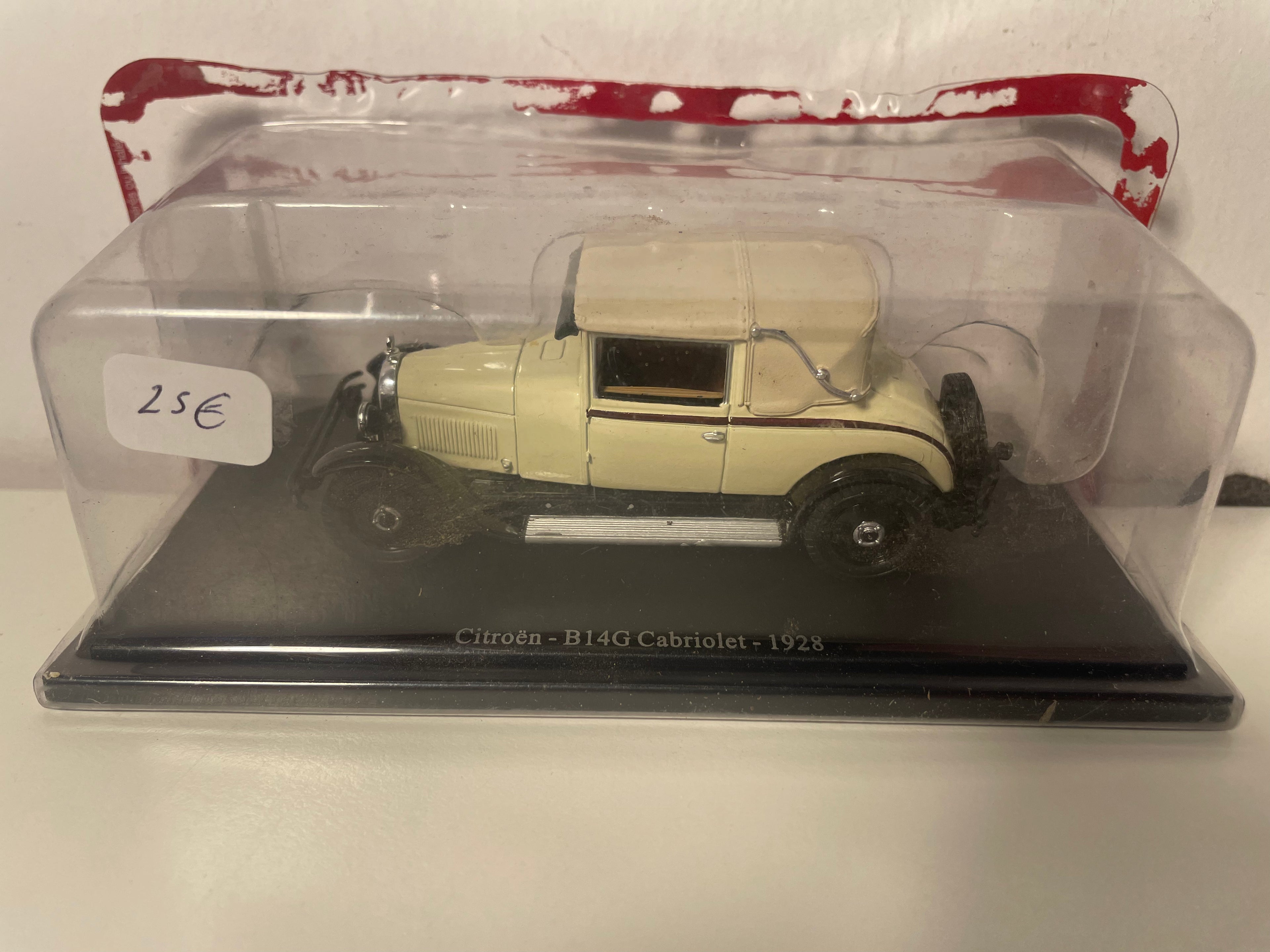 Citroën B14G beige Cabrio vun 1928 (an Blisterpackung)