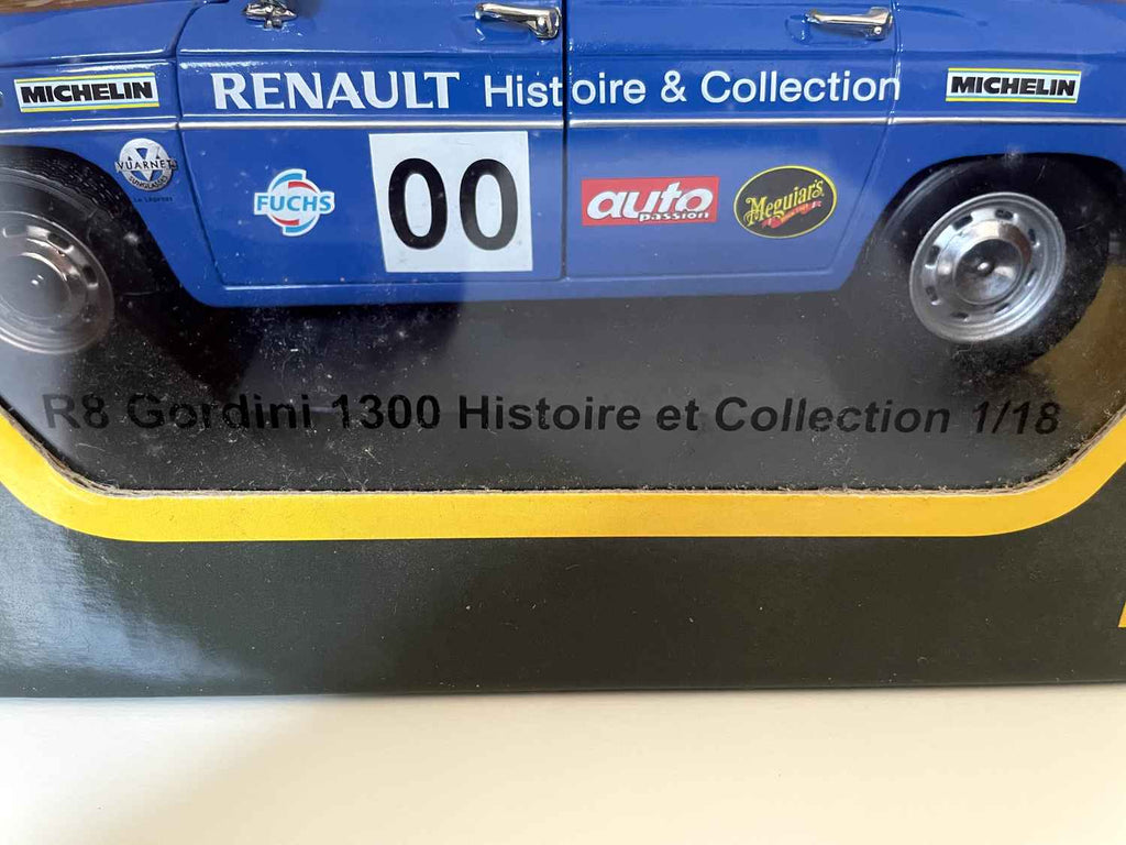 Renault 8 Gordini 1300 niebieski numer 00 (skala 1/18) - Solido (Renault)