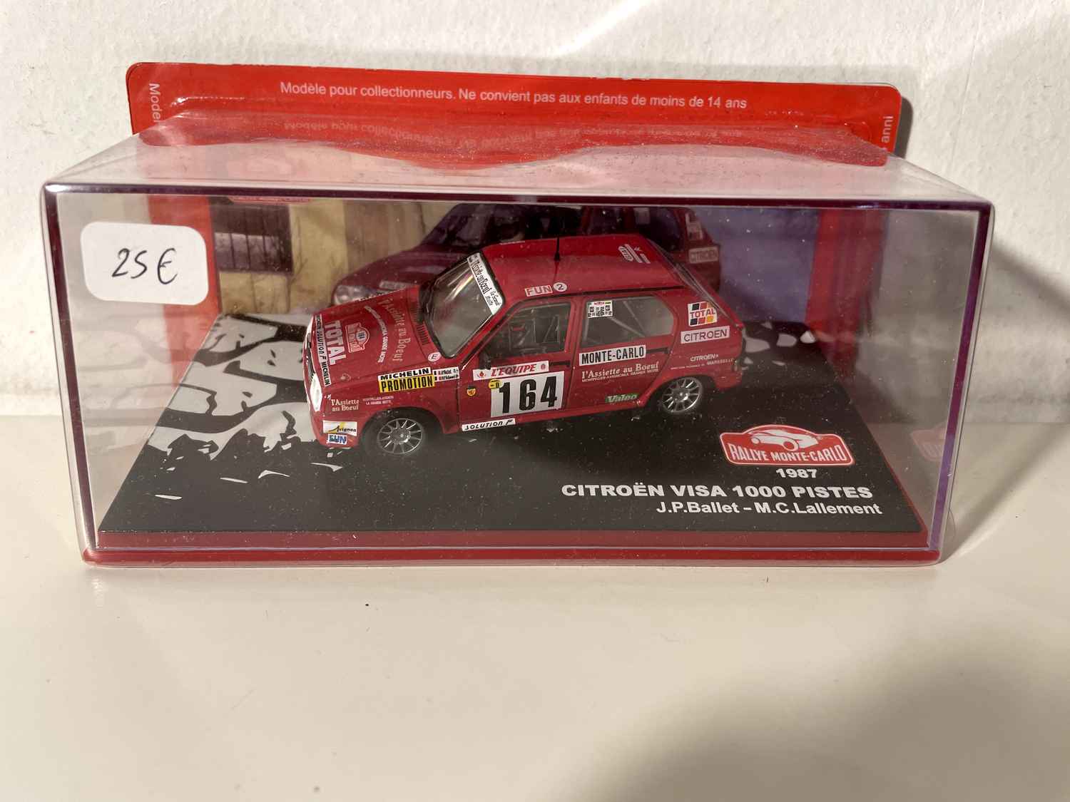 Citroën Visa 1000 pistes rode nummer 164 - Rallye Monte-Carlo 1987